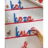 Ruchomy alfabet - małe litery ze sklejki